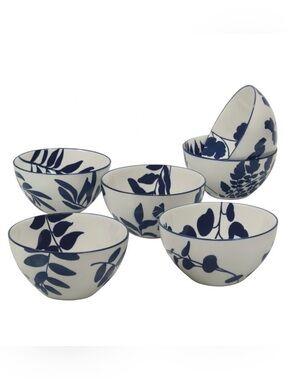 NWT Certified International 6” blue Arbor Bowls - Set of 6
